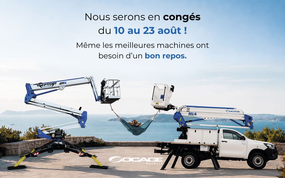 Nous serons en congés du 10 au 23 août !
